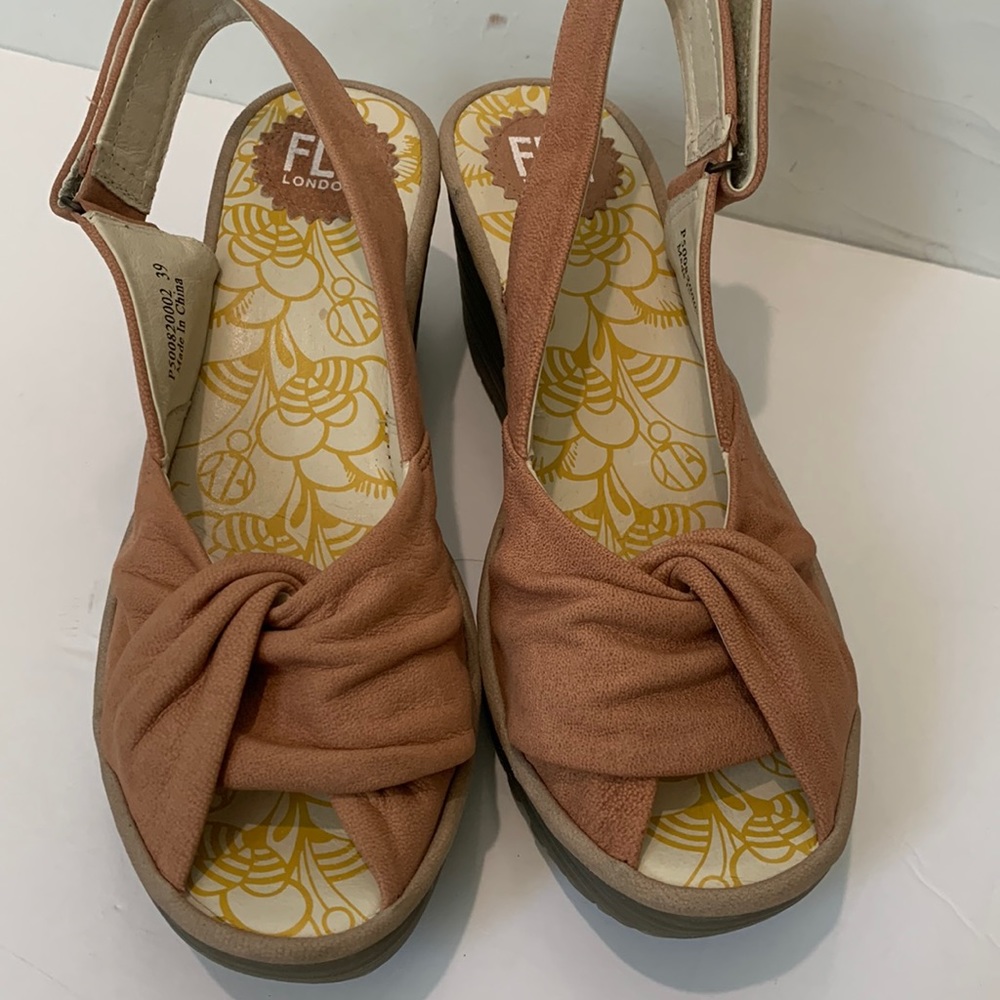 Fly London wedge sandals size 39/8 - Picture 2 of 13
